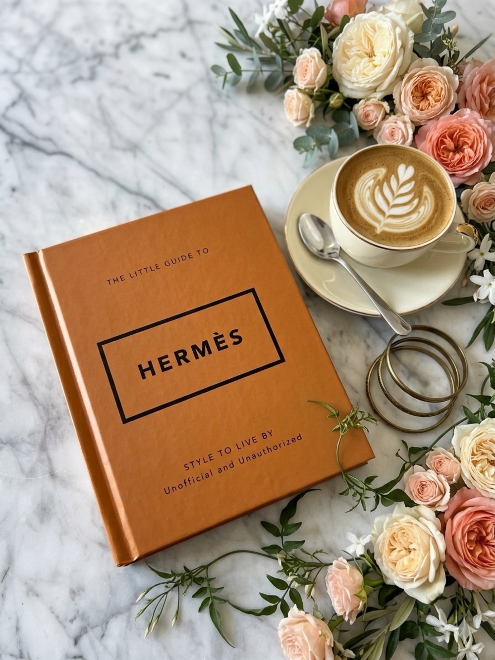 Orange Decorative Coffee Table Book